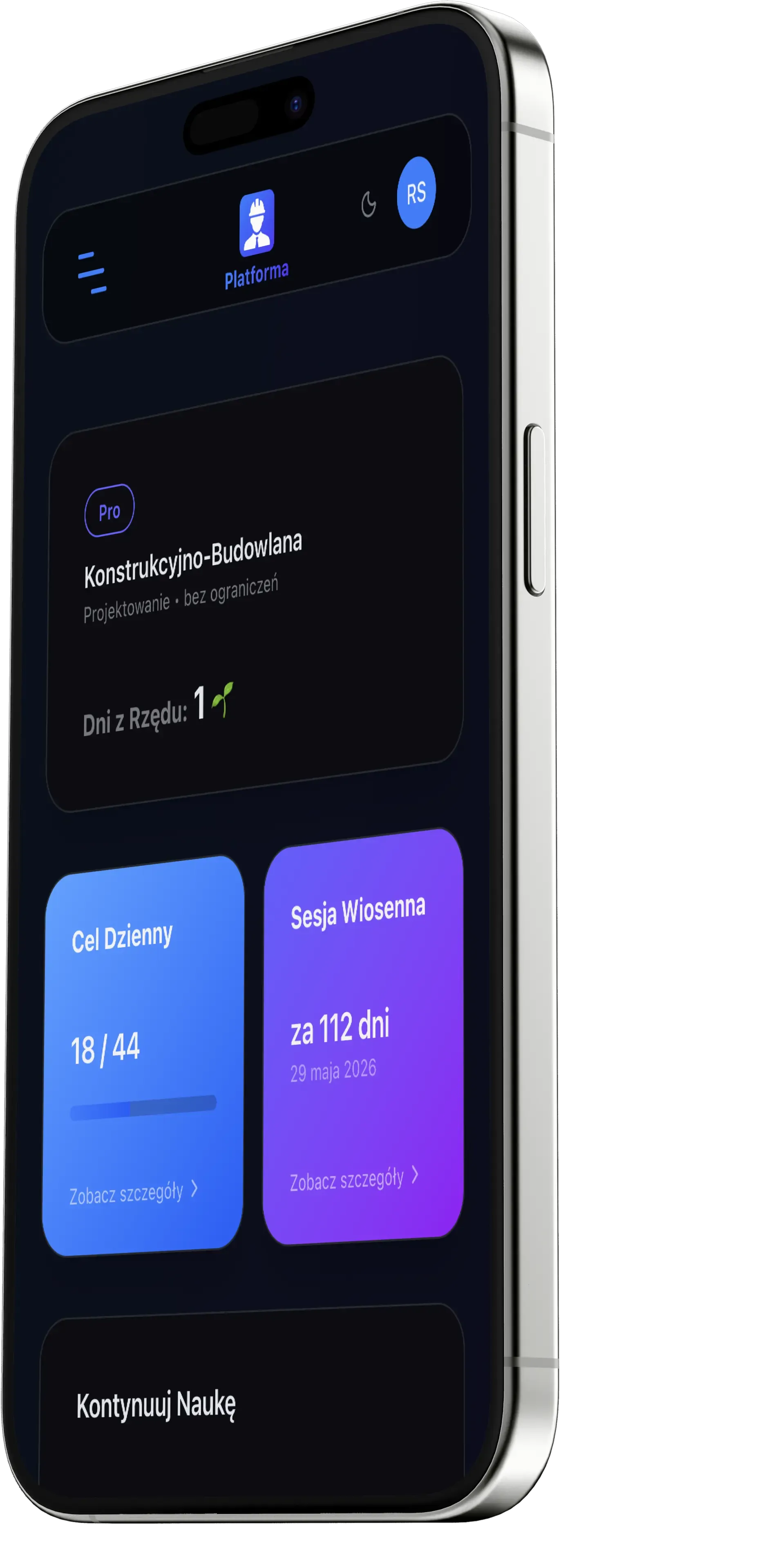 Platforma InżynierPRO – nauka do egzaminu na uprawnienia budowlane na telefonie