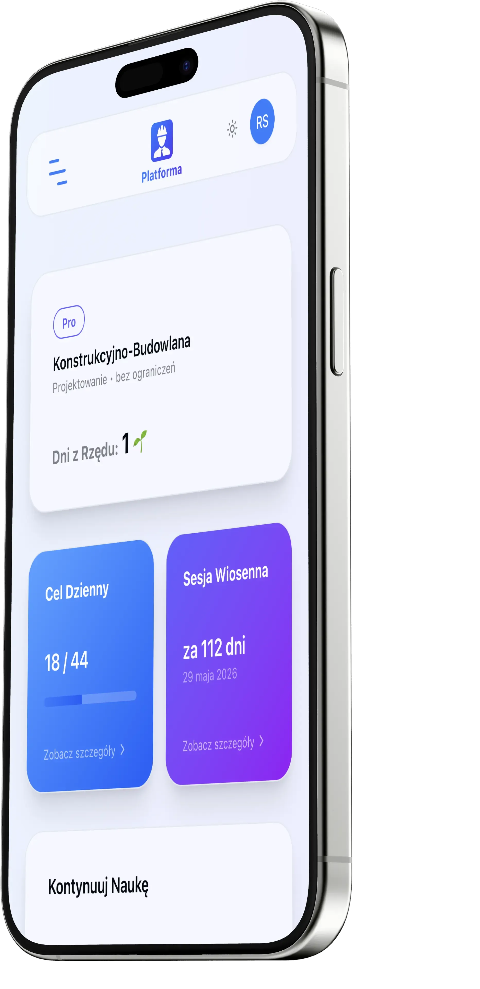 Platforma InżynierPRO – nauka do egzaminu na uprawnienia budowlane na telefonie